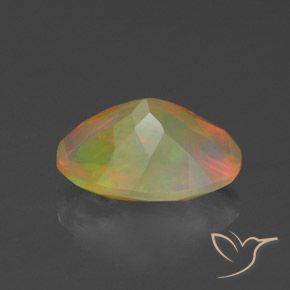 9,17 ctw natürlicher Mehrfarbig Opal, Oval, Transparent / Lichtdurchlässig