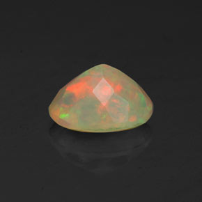 1,02 ctw natürlicher mehrfarbiger Opal, Transparent, Transparent / Lichtdurchlässig