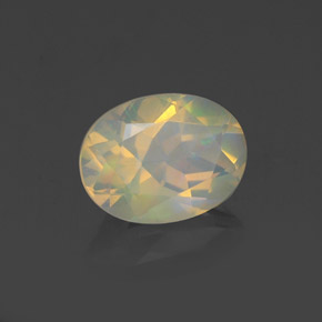 0,98 ctw natürlicher mehrfarbiger Opal, Oval Schliff, Transparent
