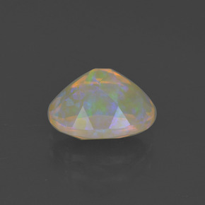 1,06 ctw natürlicher mehrfarbiger Opal, Oval Schliff, Transparent