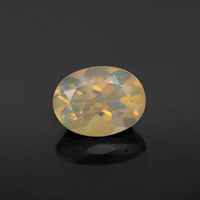 0,92 ctw natürlicher mehrfarbiger Opal, Oval Schliff, Transparent