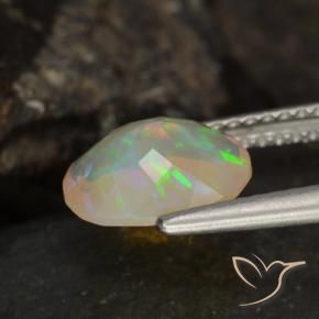 9,17 ctw natürlicher Mehrfarbig Opal, Oval, Transparent