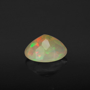 1,06 ctw natürlicher mehrfarbiger Opal, Oval Schliff, Transparent