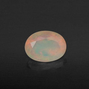 0,88 ctw natürlicher mehrfarbiger Opal, Transparent, Transparent / Lichtdurchlässig