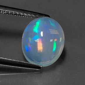 9,17 ctw natürlicher Mehrfarbig Opal, Oval Schliff, Transparent