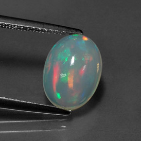 1,72 ctw natürlicher mehrfarbiger Opal, Oval Schliff, Transparent