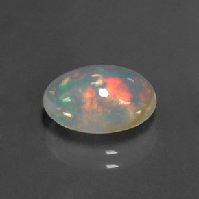 2,01 ctw natürlicher mehrfarbiger Opal, Oval Schliff, Transparent