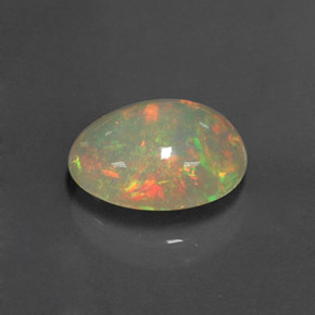 2,19 ctw natürlicher mehrfarbiger Opal, Transparent, Transparent / Lichtdurchlässig