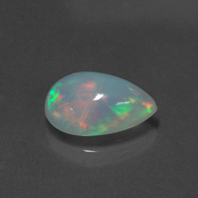 1,92 ctw natürlicher mehrfarbiger Opal, Birnenform, Transparent