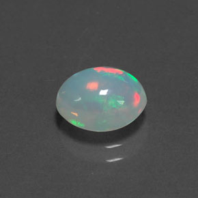1,29 ctw natürlicher mehrfarbiger Opal, Oval Schliff, Transparent