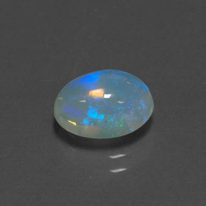 1,44 ctw natürlicher mehrfarbiger Opal, Oval Schliff, Transparent