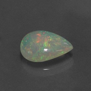 1,72 ctw natürlicher mehrfarbiger Opal, Transparent, Transparent / Lichtdurchlässig