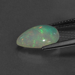 1,72 ctw natürlicher mehrfarbiger Opal, Transparent, Transparent / Lichtdurchlässig