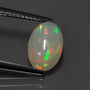 9,17 ctw natürlicher Mehrfarbig Opal, Oval Schliff, Transparent
