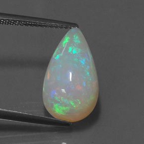 4,05 ctw natürlicher mehrfarbiger Opal, Transparent, Transparent / Lichtdurchlässig