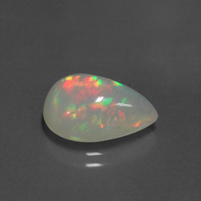 3,12 ctw natürlicher mehrfarbiger Opal, Transparent, Transparent / Lichtdurchlässig