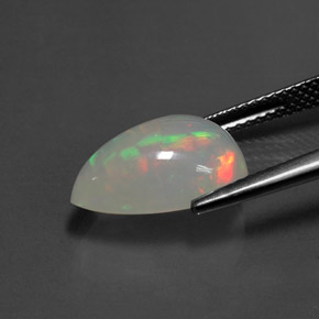 3,12 ctw natürlicher mehrfarbiger Opal, Transparent, Transparent / Lichtdurchlässig
