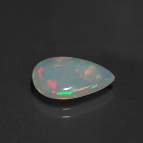 2,21 ctw natürlicher mehrfarbiger Opal, Transparent, Transparent / Lichtdurchlässig