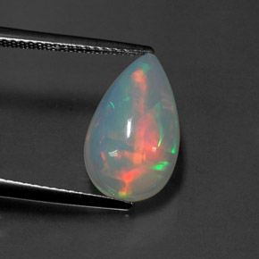 2,78 ctw natürlicher mehrfarbiger Opal, Transparent, Transparent / Lichtdurchlässig