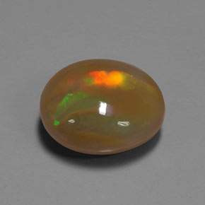 9,93 ctw natürlicher mehrfarbiger Opal, Oval Schliff, Lichtdurchlässig