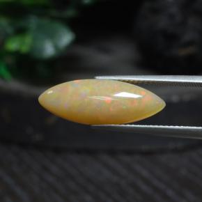 4,19 ctw natürlicher mehrfarbiger Opal, Transparent, Transparent / Lichtdurchlässig