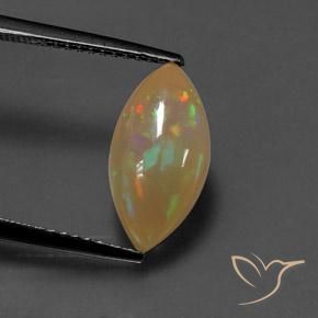 1.85ct Natürlicher Mehrfarbig Opal, Marquise, Transparent / Lichtdurchlässig, Photo A