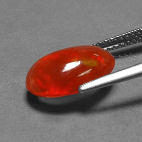 1,96 ctw natürlicher mehrfarbiger Opal, Transparent, Transparent / Lichtdurchlässig