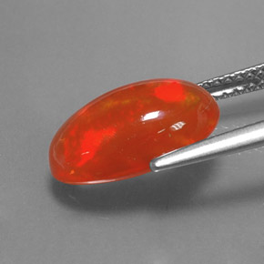 2,71 ctw natürlicher mehrfarbiger Opal, Oval Schliff, Transparent