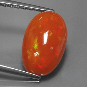 6,05 ctw natürlicher mehrfarbiger Opal, Transparent, Transparent / Lichtdurchlässig