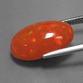 6,05 ctw natürlicher mehrfarbiger Opal, Transparent, Transparent / Lichtdurchlässig