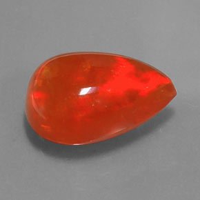 4,22 ctw natürlicher mehrfarbiger Opal, Birnenform, Transparent