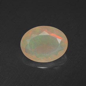 2,30 ctw natürlicher mehrfarbiger Opal, Transparent, Transparent / Lichtdurchlässig
