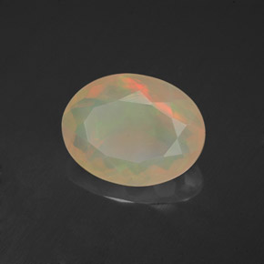 2,30 ctw natürlicher mehrfarbiger Opal, Transparent, Transparent / Lichtdurchlässig