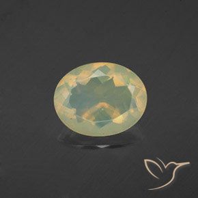 1.56ct Natürlicher Mehrfarbig Opal, Oval, Transparent, Photo A