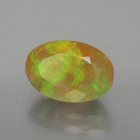 1,84 ctw natürlicher mehrfarbiger Opal, Oval Schliff, Transparent
