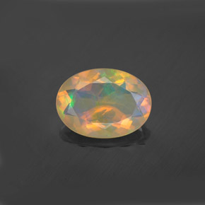 9,17 ctw natürlicher Mehrfarbig Opal, Oval Schliff, Transparent