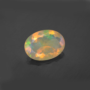 9,17 ctw natürlicher Mehrfarbig Opal, Oval Schliff, Transparent
