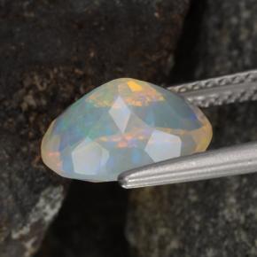 1,86 ctw natürlicher gelber Opal, Oval Schliff, Transparent