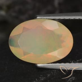 9,17 ctw natürlicher Mehrfarbig Opal, Oval, Lichtdurchlässig