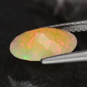 1,51 ctw natürlicher mehrfarbiger Opal, Oval Schliff, Lichtdurchlässig