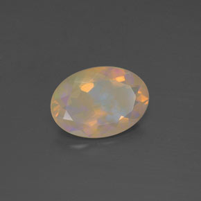 1,63 ctw natürlicher mehrfarbiger Opal, Oval Schliff, Transparent