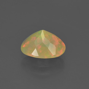 0,85 ctw natürlicher mehrfarbiger Opal, Oval Schliff, Transparent