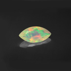 0,86 ctw natürlicher mehrfarbiger Opal, Marquise, Transparent