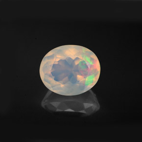 2,58 ctw natürlicher mehrfarbiger Opal, Oval Schliff, Transparent