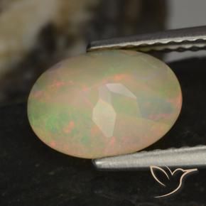 9,17 ctw natürlicher Mehrfarbig Opal, Oval, Lichtdurchlässig