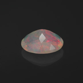 1,16 ctw natürlicher mehrfarbiger Opal, Oval Schliff, Lichtdurchlässig