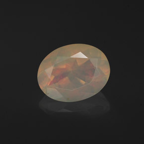 1,30 ctw natürlicher mehrfarbiger Opal, Transparent, Transparent / Lichtdurchlässig
