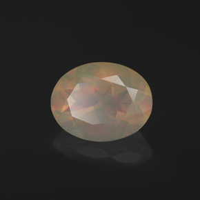 1,30 ctw natürlicher mehrfarbiger Opal, Transparent, Transparent / Lichtdurchlässig