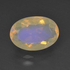 1,83 ctw natürlicher mehrfarbiger Opal, Oval Schliff, Transparent