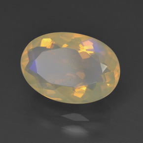 1,83 ctw natürlicher mehrfarbiger Opal, Oval Schliff, Transparent